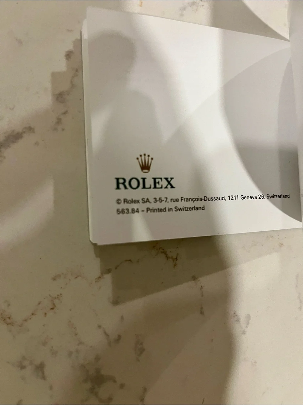 Authentic Rolex Guarantee Manual Worldwide Service Booklet